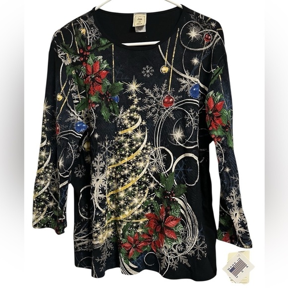 Jess & Jane Tops - A Jess & Jane Christmas Jem shirt, size 1X.